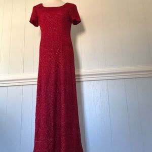 Vintage Jessica Howard Lace Dress Formal Holiday
